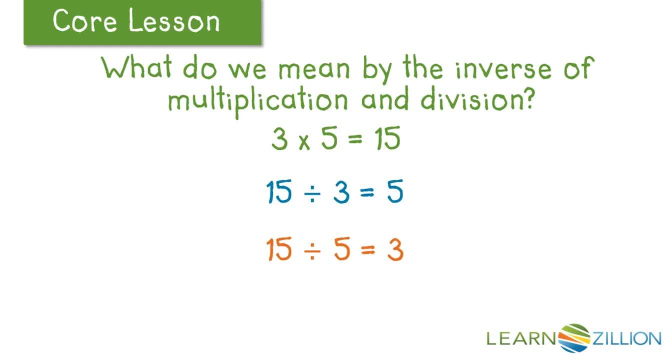 Dividing Positive and Negative Integers: Using the Inverse Relationship